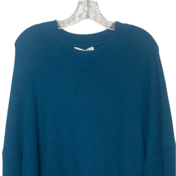 Fashpplar Ribbed Knit Sweater Womens Large Blue New - Picture 3 of 9